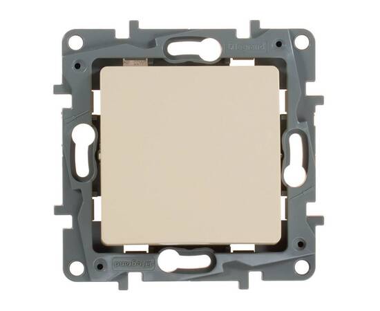 Выключатель одноклавишный Legrand Etika 10A 250V слоновая кость 672301, изображение 2