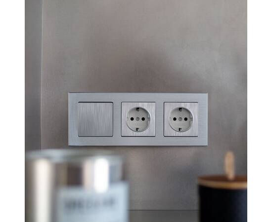 Рамка на 3 поста Werkel Aluminium алюминий W0031706 4690389158063, изображение 4