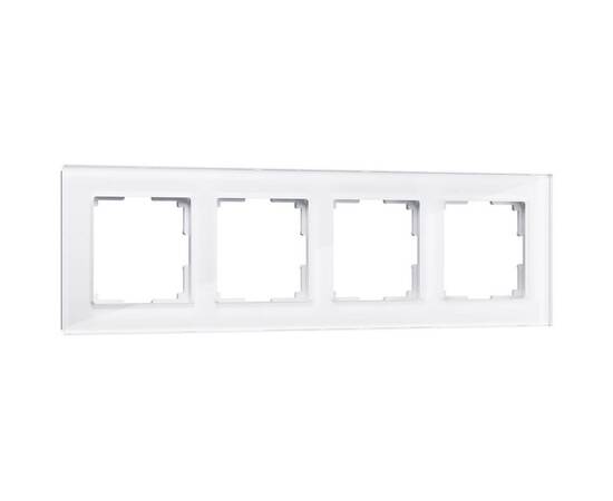 Рамка на 4 поста Werkel Favorit белый,стекло W0041101 4690389159923