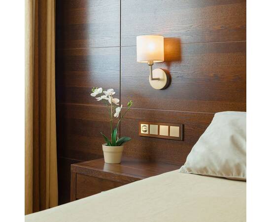 Розетка с заземлением и шторками Werkel шампань W1171111 4690389157387, изображение 6