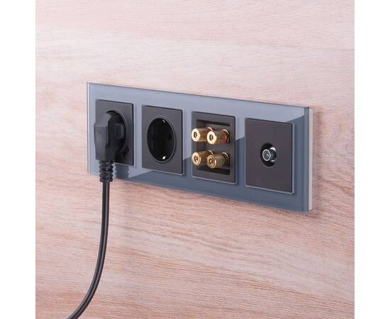 Розетка Werkel с заземлением, шторками и USBх2 черный матовый W1171508 4690389156915, изображение 2