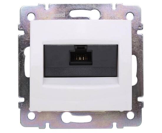 Розетка компьютерная RJ45 Legrand Valena 6 кат UTP с захватами белая 774246