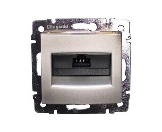 Розетка компьютерная RJ45 Legrand Valena ISDN алюминий 770141