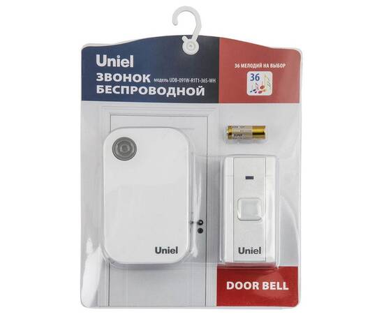 Звонок электронный Uniel UDB-091W-R1T1-36S-WH UL-00006436, изображение 2