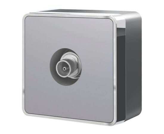 ТВ-розетка оконечная Werkel Gallant серебряный W5083006 4690389167201