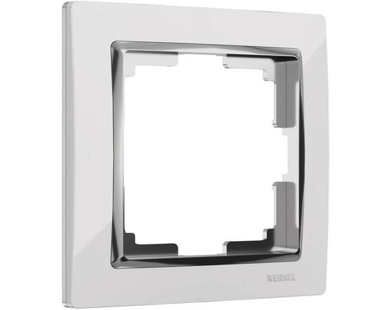 Рамка на 1 пост Werkel Snabb белый/хром W0011901 4690389160677