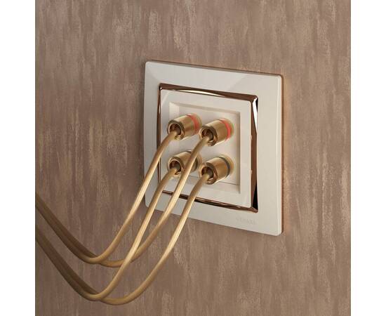 Рамка на 1 пост Werkel Snabb слоновая кость/золото W0011932 4690389160691, изображение 3