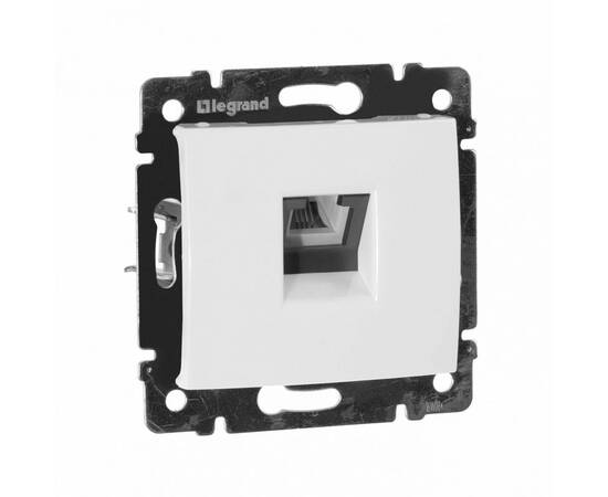 Розетка телефонная RJ11 Legrand Valena белая 774438