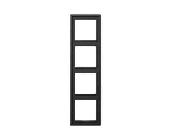 Рамка 4-постовая Jung LS 990 антрацит (лакированный алюминий) AL2984AN