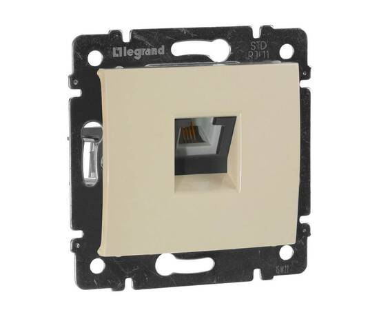 Розетка телефонная RJ11 Legrand Valena слоновая кость 774338