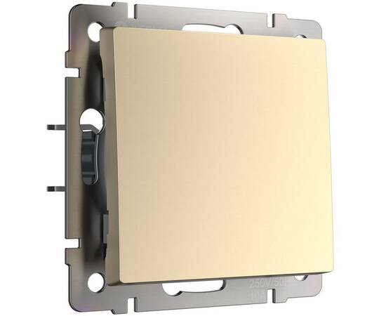 Выключатель одноклавишный проходной Werkel шампань W1112011 4690389157103