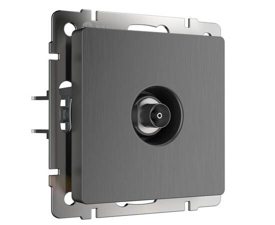 ТВ-розетка оконечная Werkel графит рифленый W1183004 4690389158681