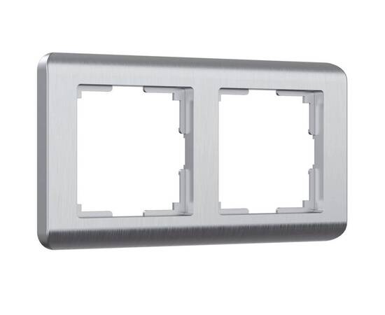 Рамка на 2 поста Werkel Stream серебряный W0022106 4690389162213