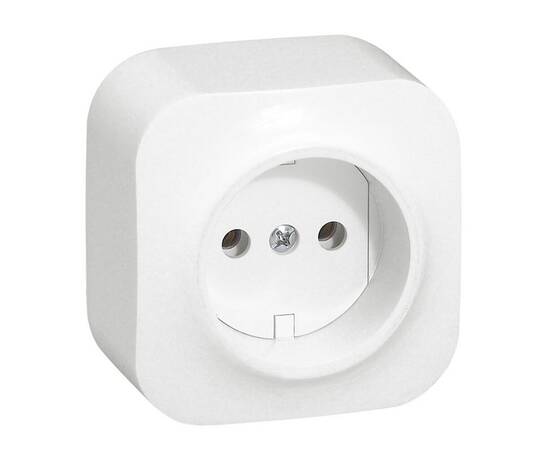 Розетка 2К Legrand Quteo 16A 250V белая 782210