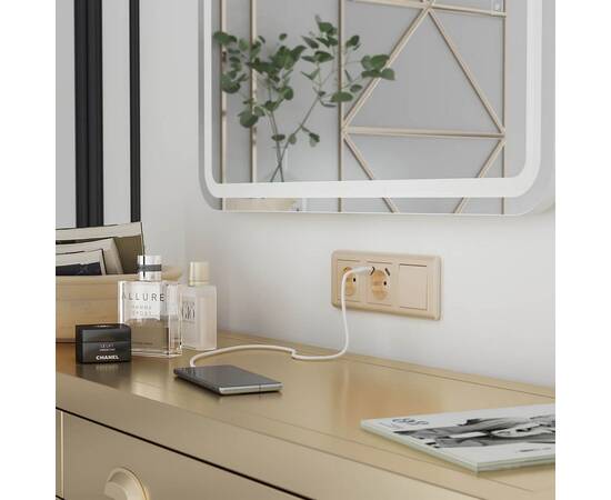 Накладка для розетки USB Werkel шампань рифленый W1179510 4690389160592, изображение 2