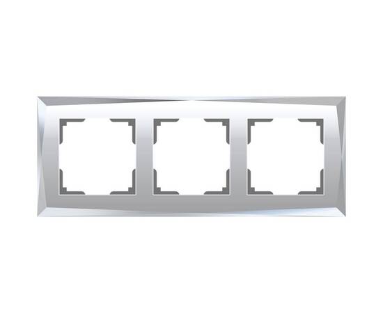 Рамка на 3 поста Werkel Diamant зеркальный W0031220 4690389158834