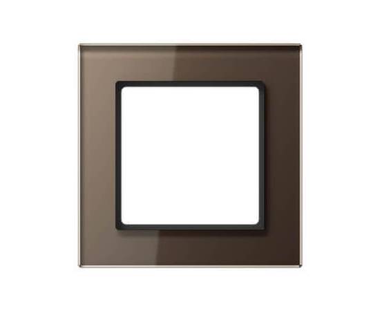 Рамка 1-постовая Jung A creation стекло мокка AC581GLMO