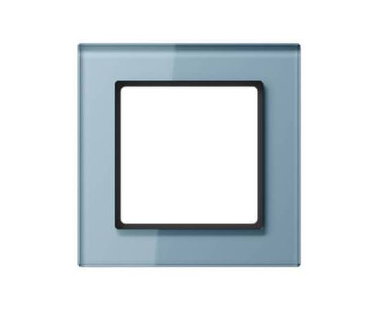 Рамка 1-постовая Jung A creation стекло серо-голубая AC581GLBLGR