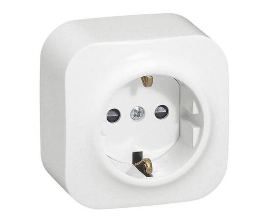 Розетка 2К+З Legrand Quteo 16A 250V белая 782211