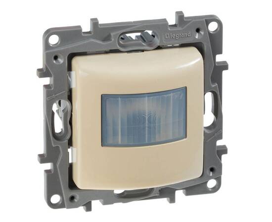 Датчик движения без нейтрали  400Вт, слоновая кость