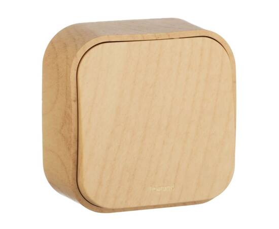 Переключатель одноклавишный на 2 направления Legrand Quteo 10A 250V дерево 782264