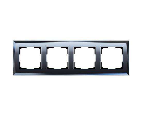 Рамка на 4 поста Werkel Diamant черный W0041208 4690389158841