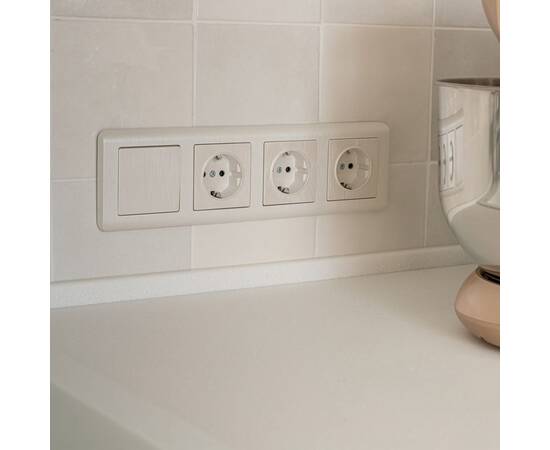 Выключатель одноклавишный Werkel перламутровый рифленый W1110013 4690389160783, изображение 8