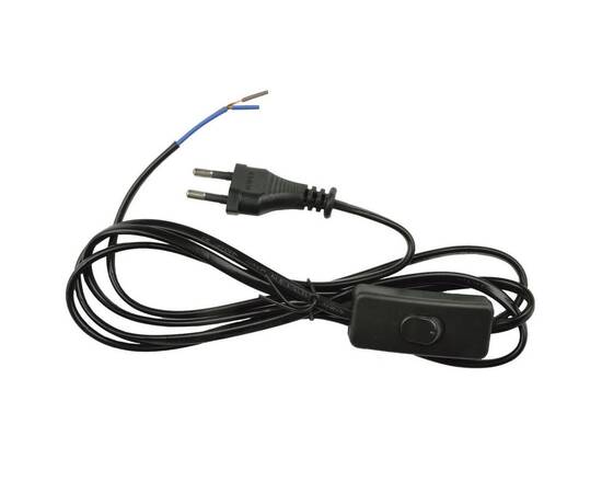 Шнур сетевой с вилкой и выключателем Uniel UCX-C10/02A-170 Black UL-00004429