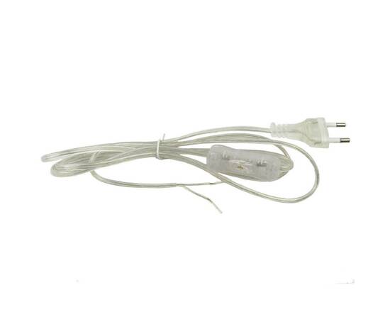 Шнур сетевой с вилкой и выключателем Uniel UCX-C11/02A-170 Clear UL-00004433