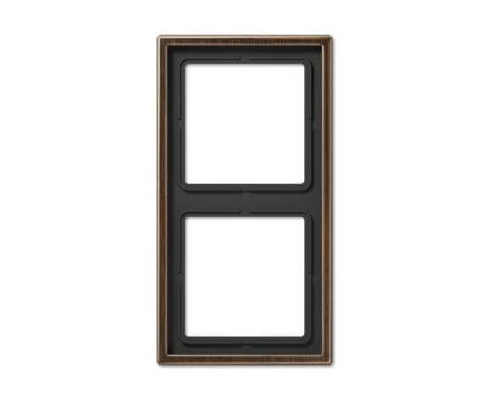 Рамка 2-постовая Jung LS 990 латунь antik ME2982AT