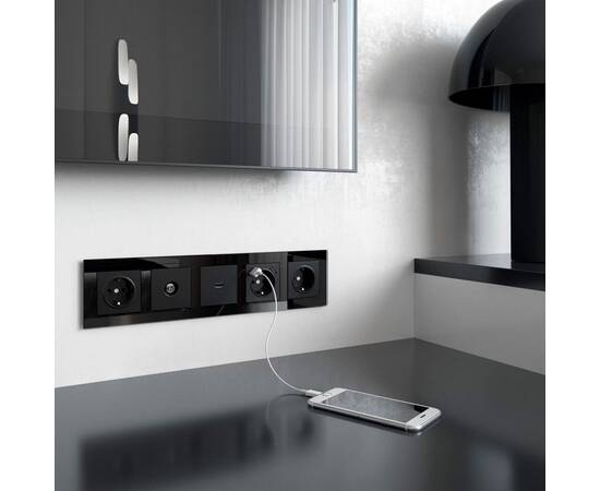 Рамка Werkel Favorit на 5 постов черный W0051108 4690389160110, изображение 2