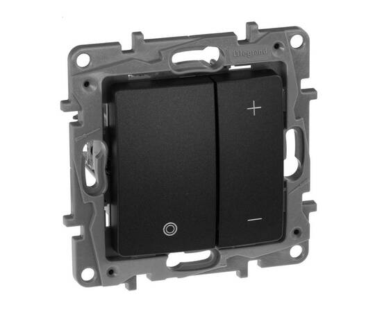 Светорегулятор клавишный 400Вт, антрацит 672618