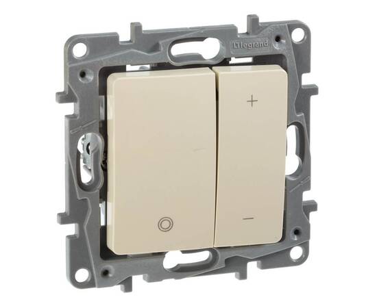 Светорегулятор клавишный 400Вт, слоновая кость