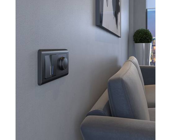 Диммер Werkel графит рифленый W1142004 4690389158513, изображение 6