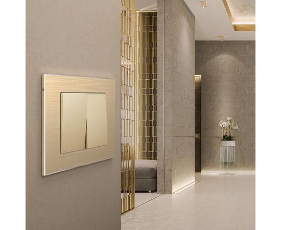 Рамка Werkel Aluminium на 1 пост шампань алюминий W0011711 4690389158001, изображение 2