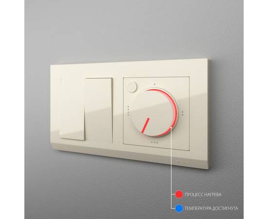 Терморегулятор электромеханический для теплого пола Werkel слоновая кость W1151103 4690389155710, изображение 6