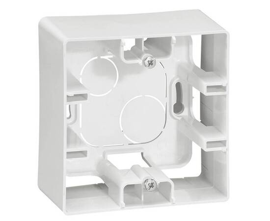 Коробка для накладного монтажа 1-постовая Legrand Etika белая 672510