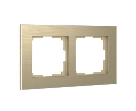 Рамка Werkel Aluminium на 2 поста шампань алюминий W0021711 4690389158148