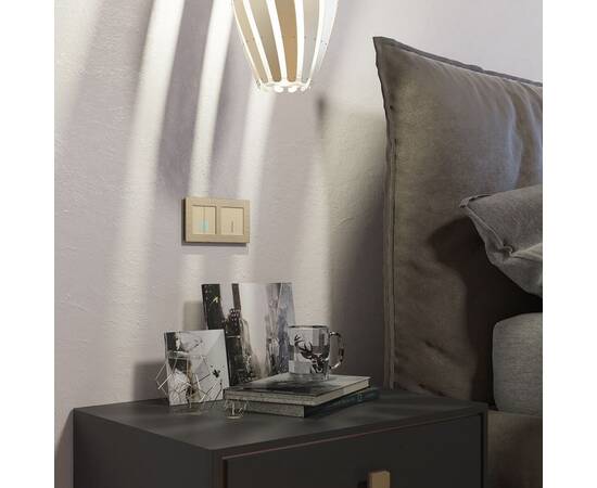 Рамка Werkel Aluminium на 2 поста шампань алюминий W0021711 4690389158148, изображение 2