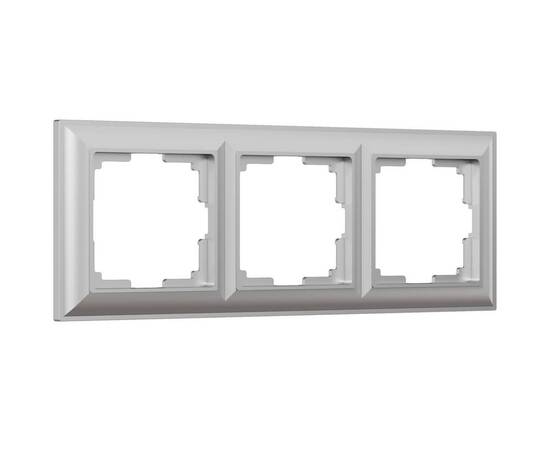 Рамка на 3 поста Werkel Fiore серебряный W0032206 4690389160394