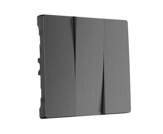 Набор клавиш для выключателя трехклавишного Werkel графит рифленый W1139004 4690389158506