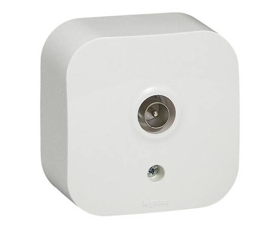 Розетка TV Звезда Legrand Quteo белая 782215