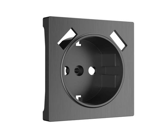 Накладка для розетки USB Werkel графит рифленый W1179504 4690389158667