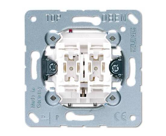 Выключатель двухклавишный кнопочный Jung 10А 250V 535U