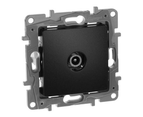 Розетка TV проходная 5-862 мГц, антрацит
