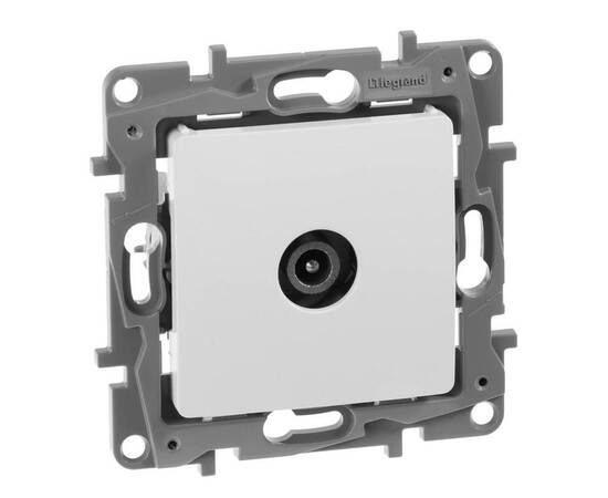 Розетка TV проходная Legrand Etika белая 672263