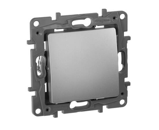 Кнопка 1-но клавишная 1но, алюминий