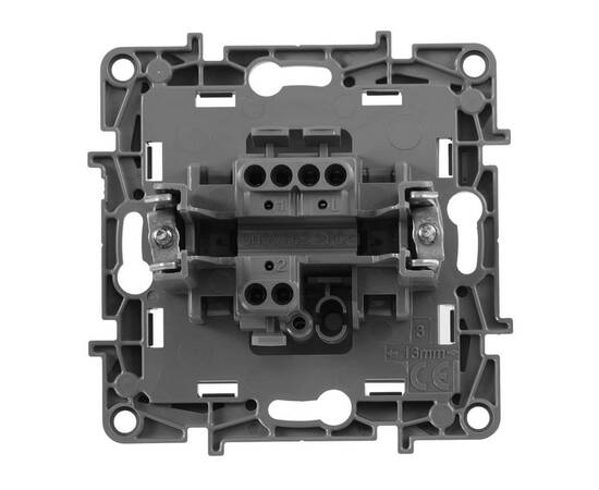 Кнопка 1-но клавишная 1но, алюминий, изображение 3