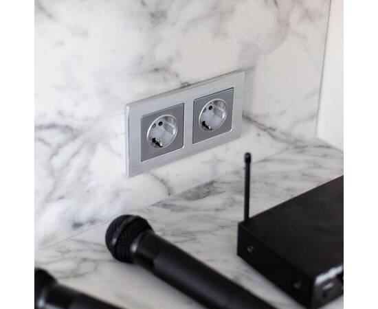 Рамка на 2 поста Werkel Aluminium алюминий W0021706 4690389158032, изображение 2