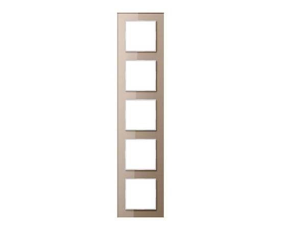 Рамка 5-постовая Jung A creation стекло шампань AC585GLCH